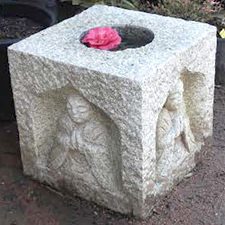 Buddha Carved Bowl Granite China <br>d42.5 h45cm $761<br> d54 h57cm $1,683