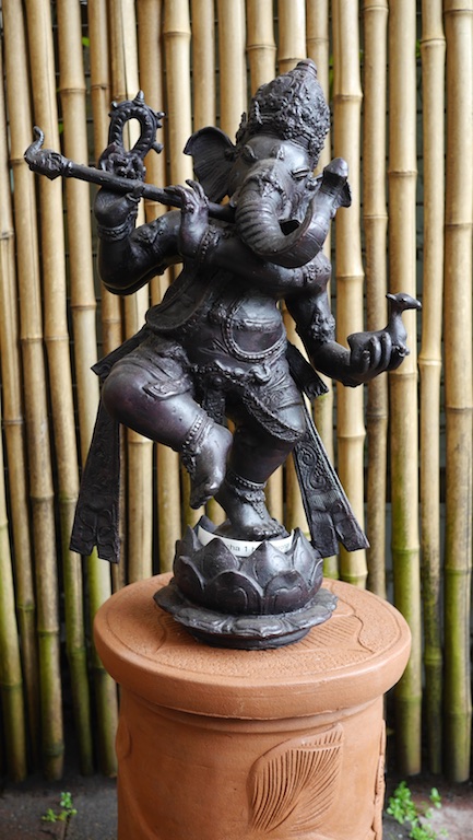 Ganesha Bronze with Flute Java $1,450