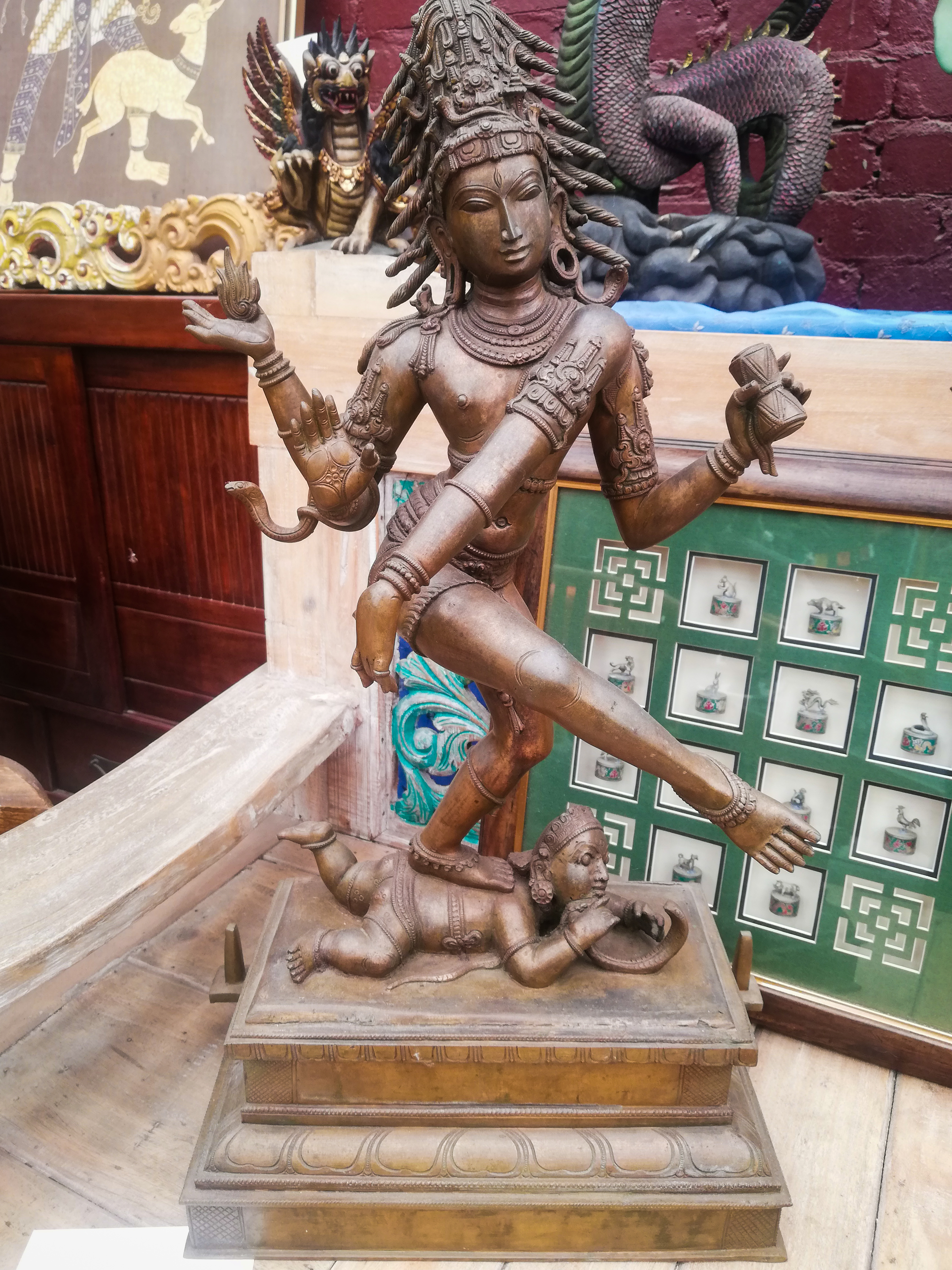 Nataraja, Shiva Lord of Cosmic Ecstatic Dance <br> Triple role is Creator, Preserver and Destroyer