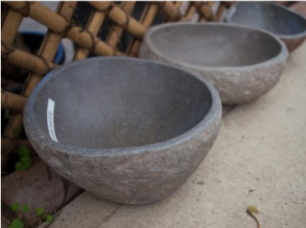 Small Stone Water Bowl Bali <br> $555