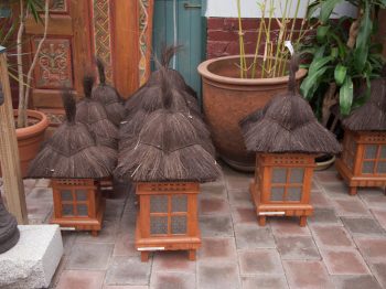 Lanterns Thatched - Bali <br> Small $65<br> Medium $95<br> Large $125